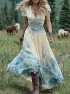 Amelia | Vintage Floral Maxi Dress 3