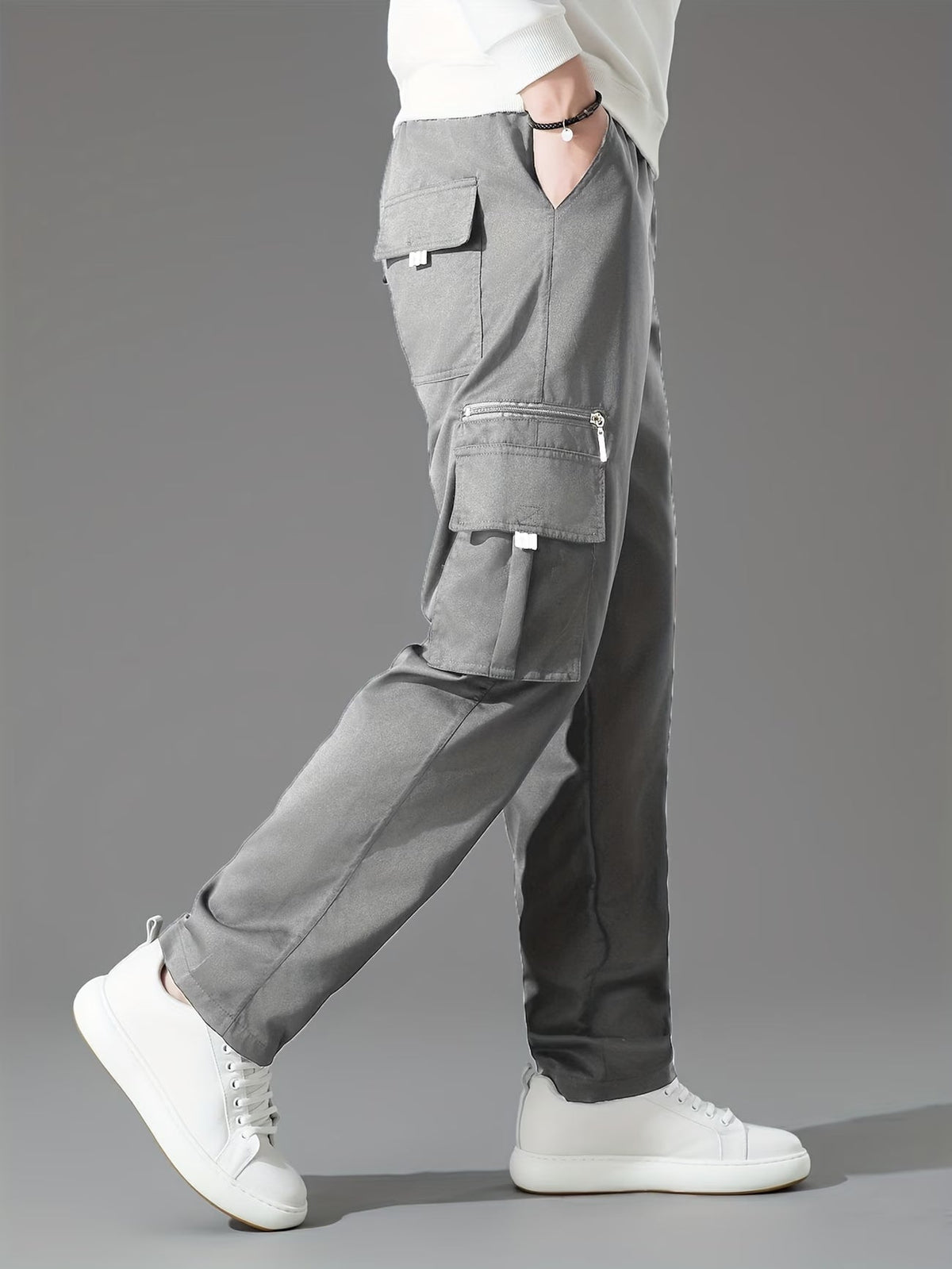 Blake | Retro Style Thickened Loose Cargo Pants 2