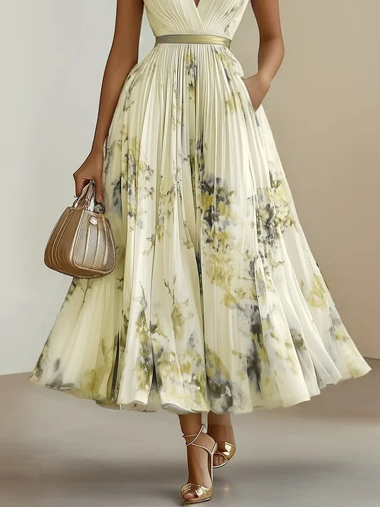 Molly | Elegant Sleeveless Long V-Neck Dress 7