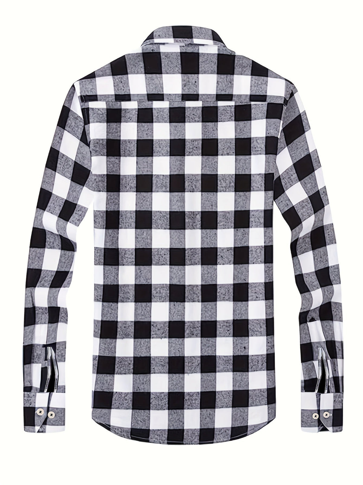 Men's Buffalo Plaid Flannel Shirt Button-Front 14