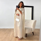 Rhianna | Stylish Long Cape Maxi Dress 1