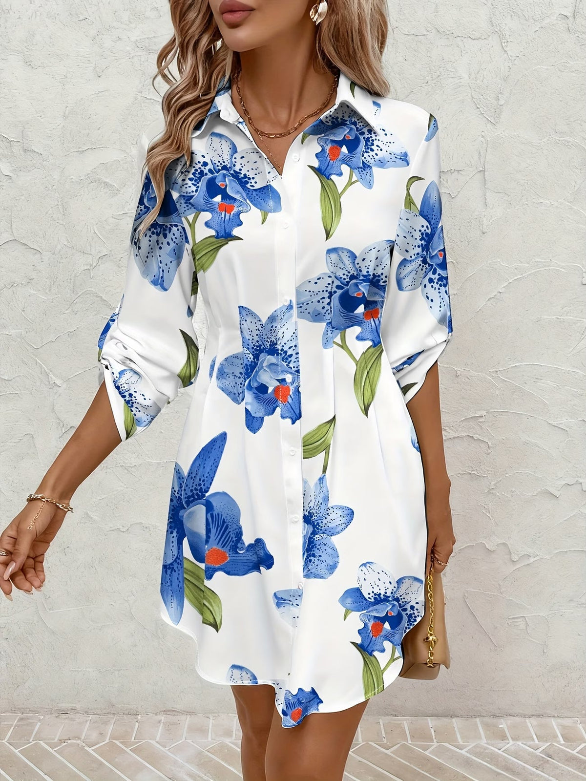Adira | Stylish Floral Button Dress 3