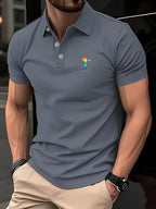 Laurence | Casual Short-Sleeve Golf Printed Shirt 15