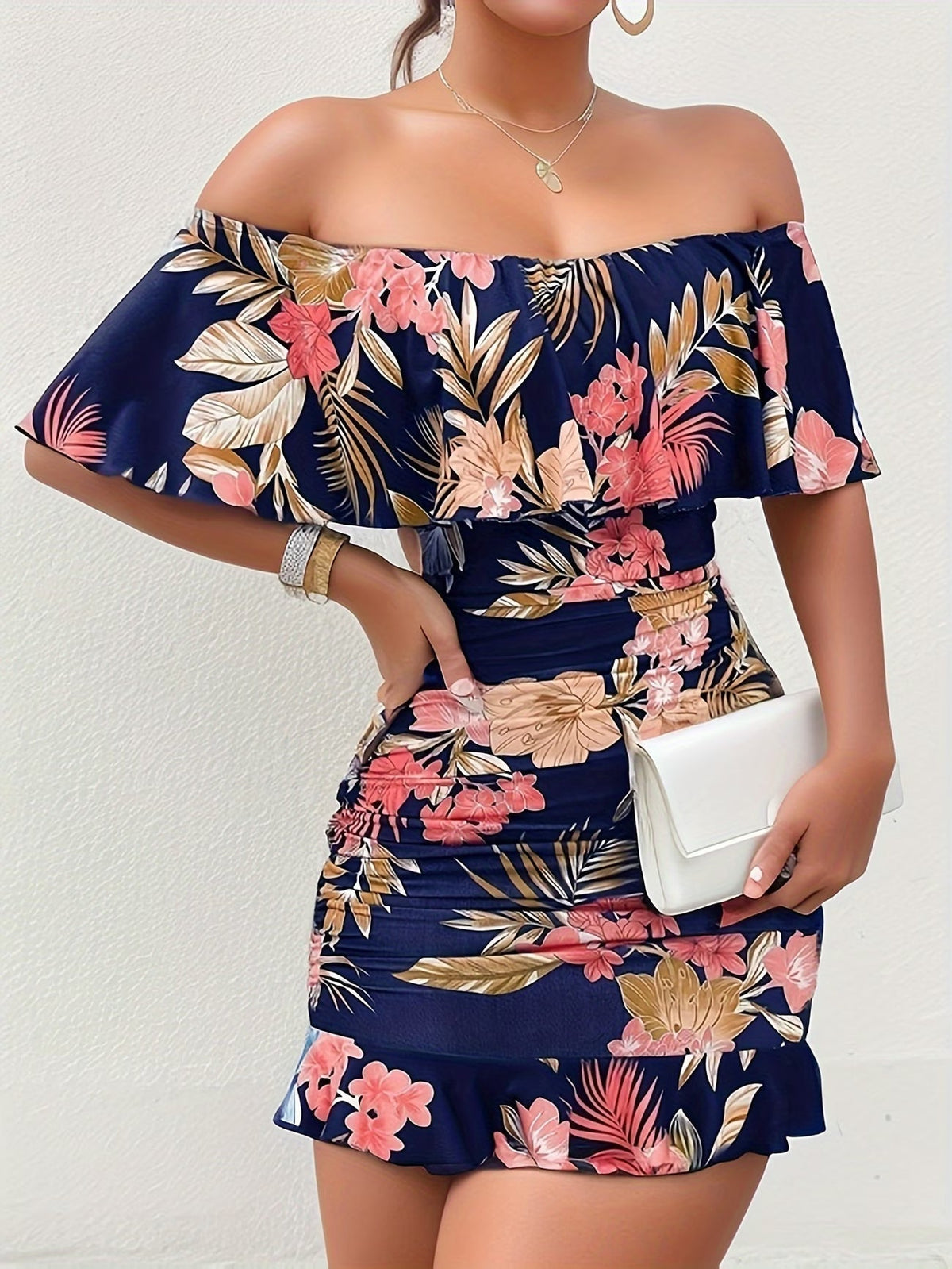 Tamzin | Floral Off-Shoulder Summer Dress 1