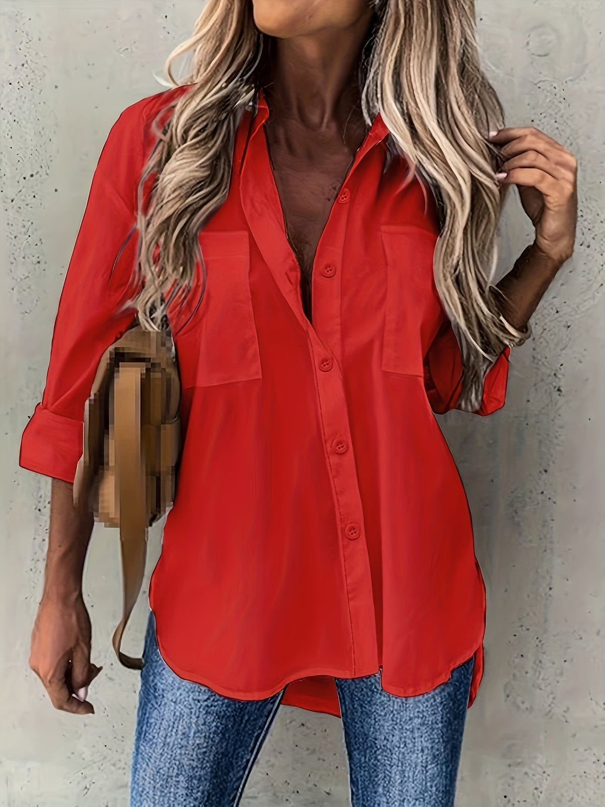 Fia | Button-Up Long Sleeve Shirt 5
