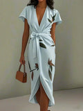 Eleanor | Floral Wrap Midi Dress 2