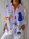 Sandra | Everyday Dog Design Button Blouse 1