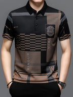 Damian | Geometric Pattern Polo Shirt 1