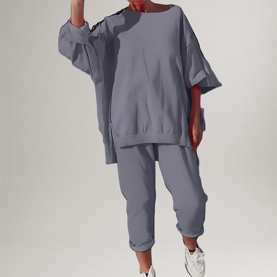 Winona | Classic Oversized Blouse and Pant Set 3