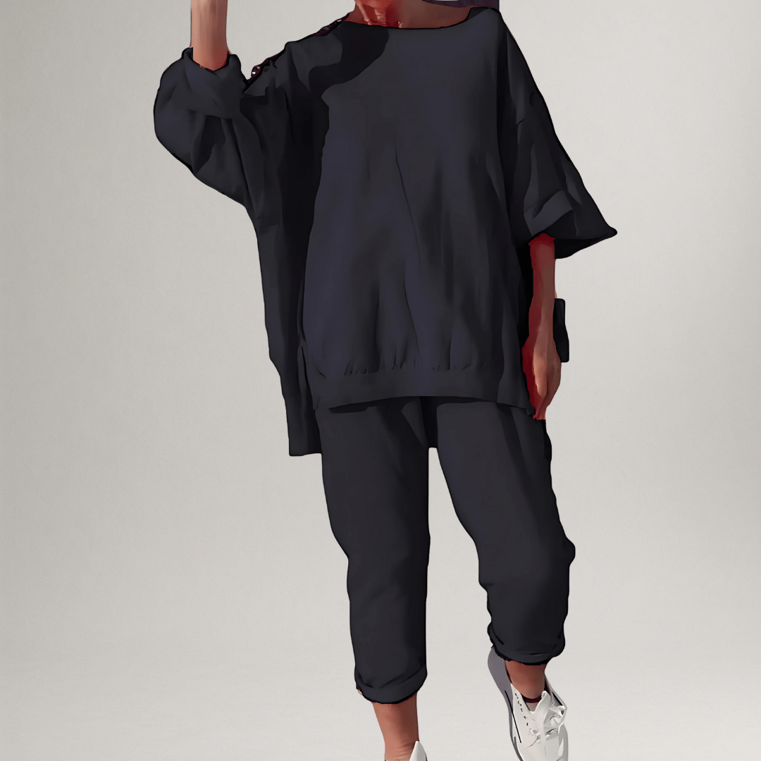 Winona | Classic Oversized Blouse and Pant Set 5