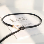 Women's Knot Strap Belt with Gold Buckle for Dress Waist 9