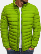 Men's Quilted Puffer Jacket with Full Zip 4