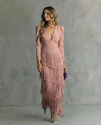 Celina | Flowy V-Neck Long Sleeve Dress 3
