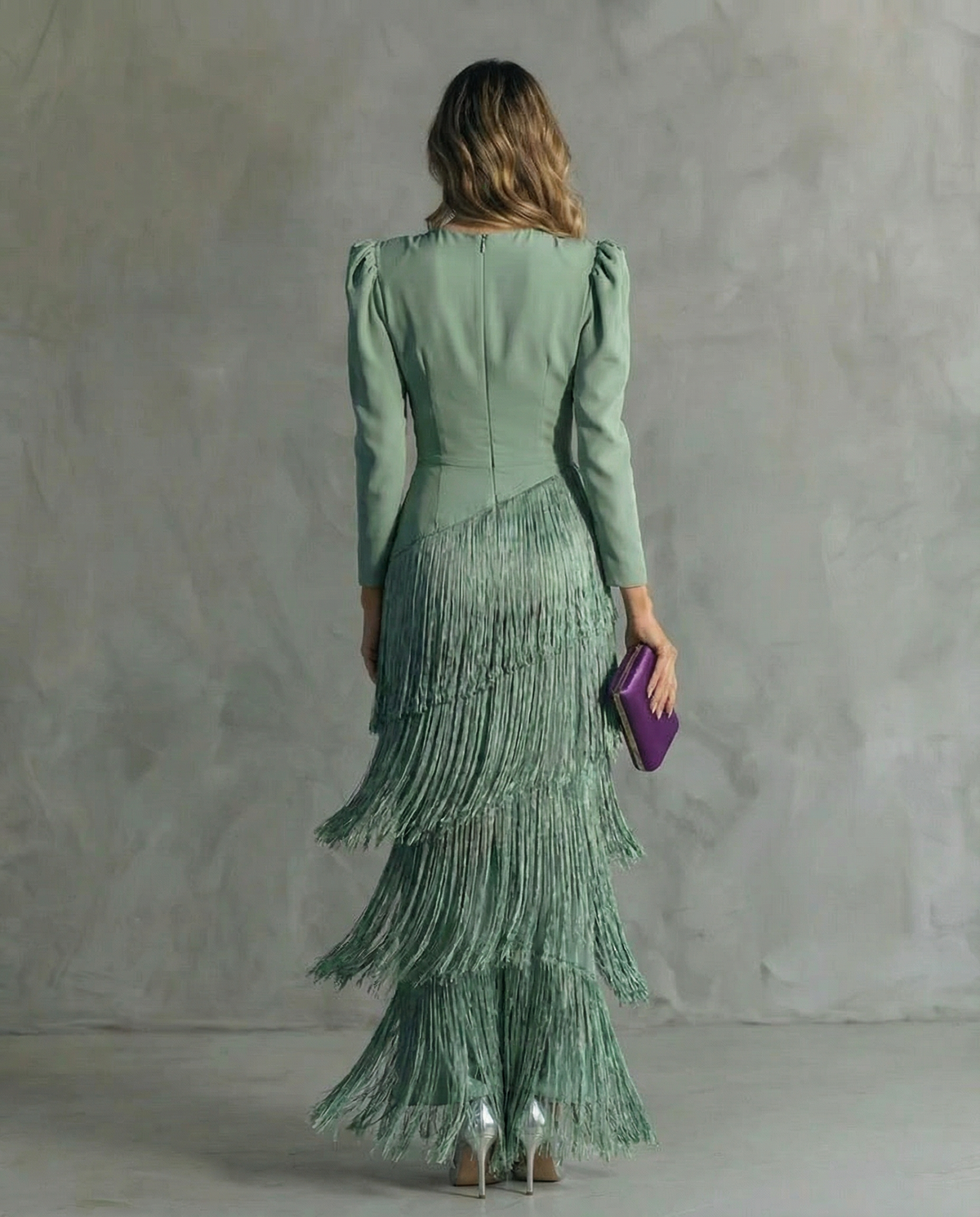 Celina | Flowy V-Neck Long Sleeve Dress 7