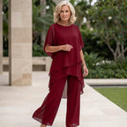 Rowena | Elegant Draped Palazzo Pants Set 13