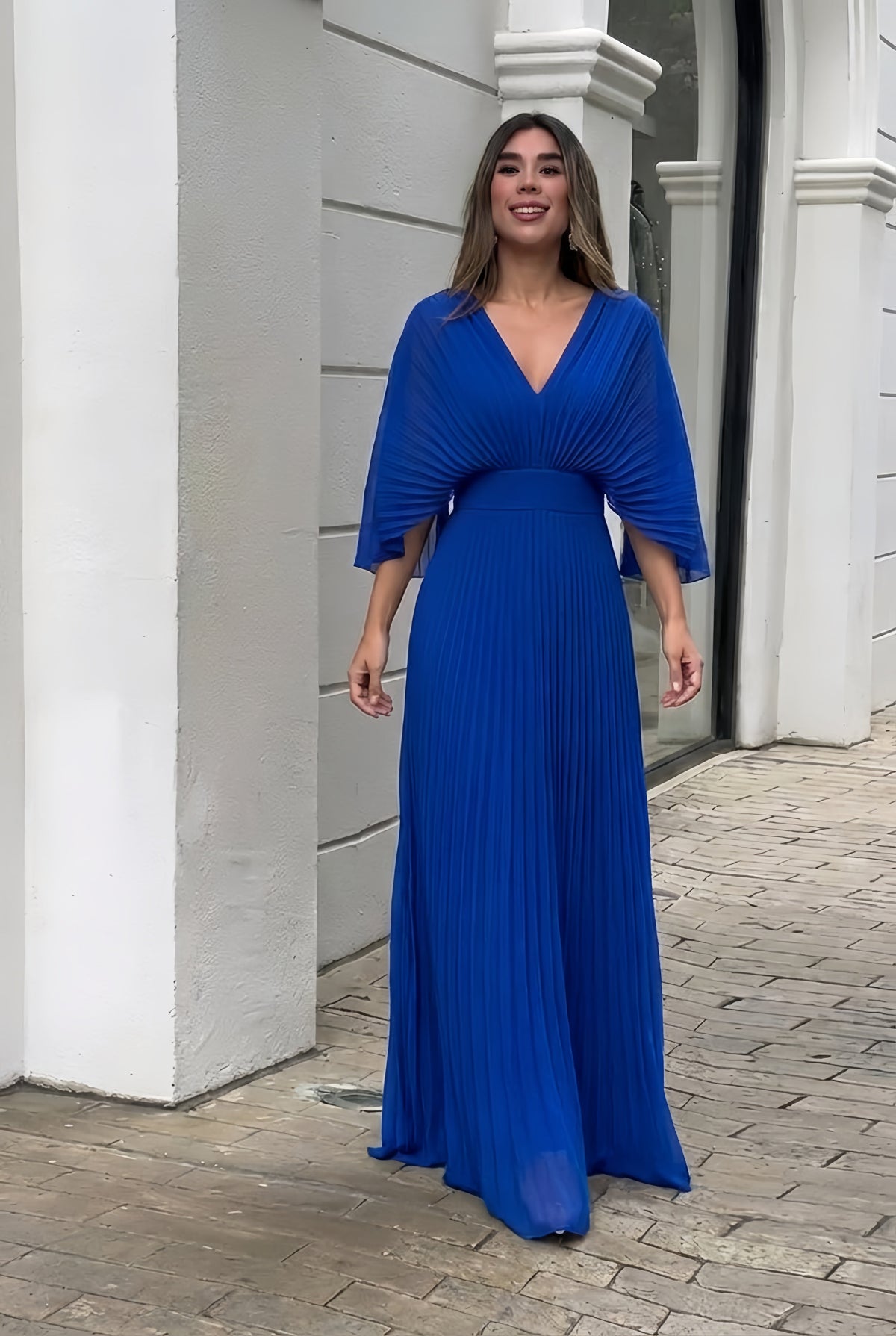 Veronica | Stylish Pleated Elegant Maxi Dress 5