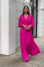 Veronica | Stylish Pleated Elegant Maxi Dress 7