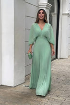 Veronica | Stylish Pleated Elegant Maxi Dress 6