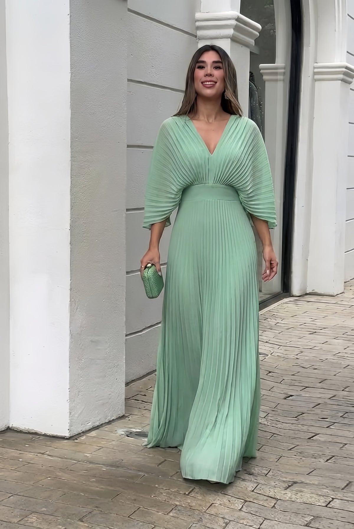 Veronica | Stylish Pleated Elegant Maxi Dress 6