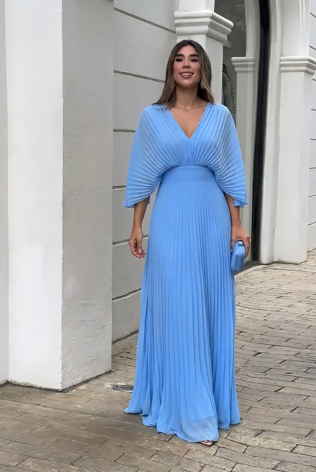 Veronica | Stylish Pleated Elegant Maxi Dress 8