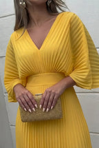 Veronica | Stylish Pleated Elegant Maxi Dress 4