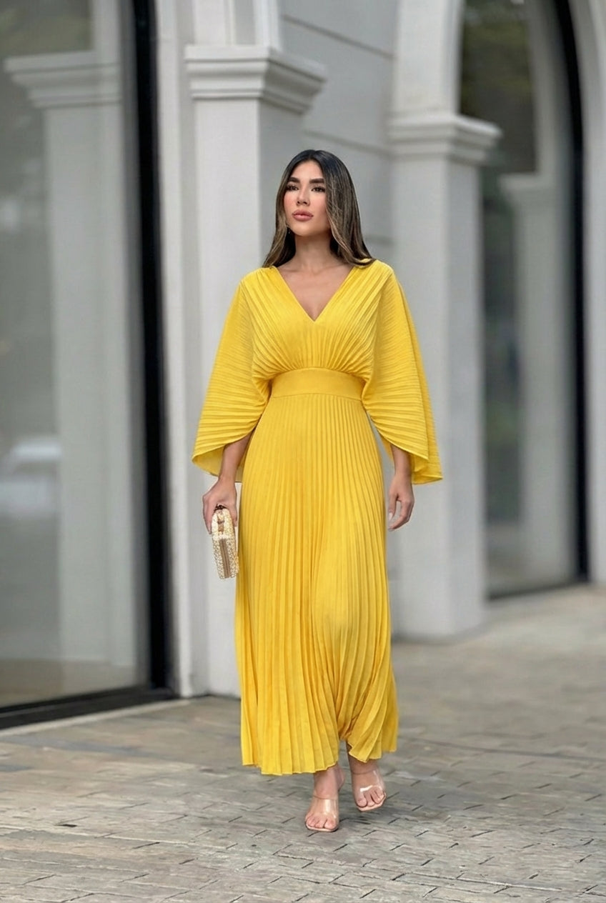 Veronica | Stylish Pleated Elegant Maxi Dress 3