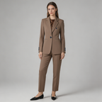 Women's Tailored Blazer Set with Notched Lapel 4
