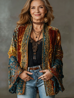 Amelie | Stylish Velvet-Touch Bohemian Cardigan 1