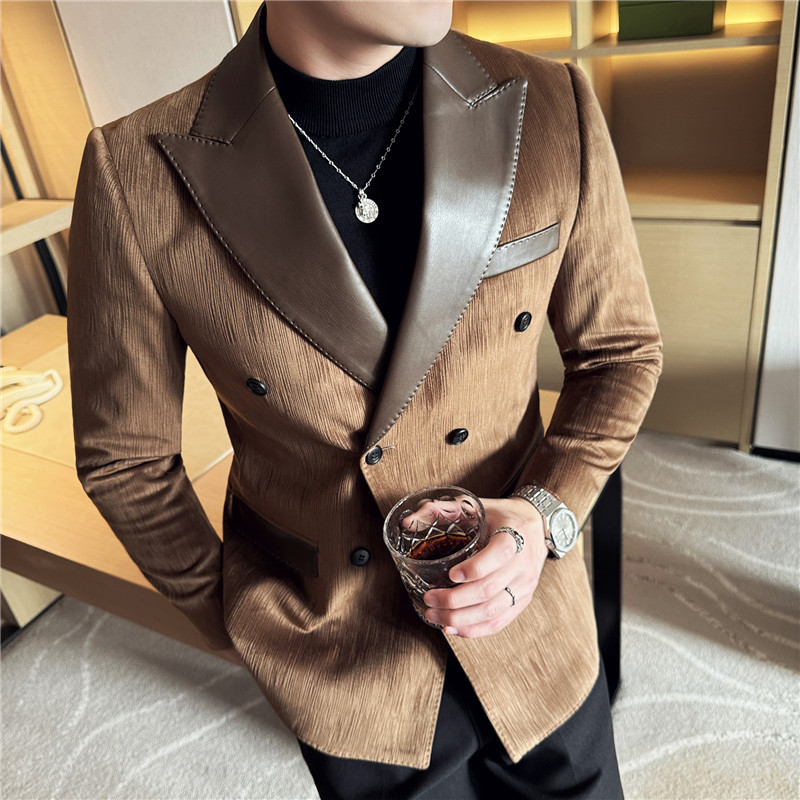 Zain | Velvet Preppy Lapel Slim Fit Six-Buttons Jacket 1
