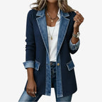 Elaine | Elegant Layered Collar Button Jacket 6