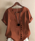 Adeline | Short Sleeve Round Neck Blouse 2