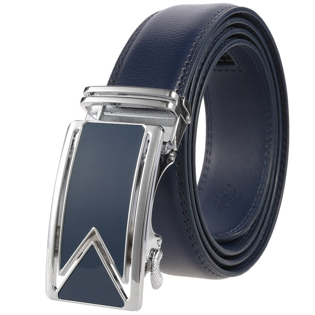 Men's Ratchet Belt with Automatic Buckle and Textured Strap 3