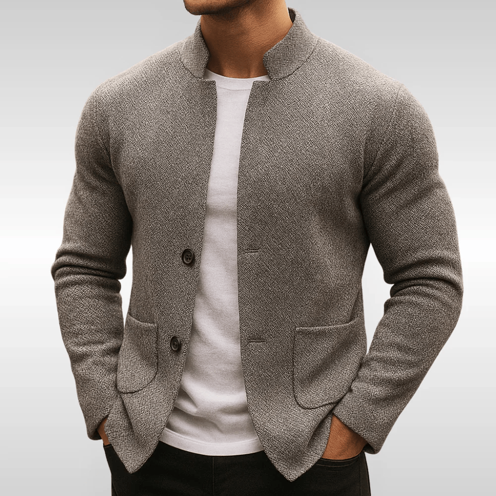 Frederick | Classic Textured Pocket Cardigan 1