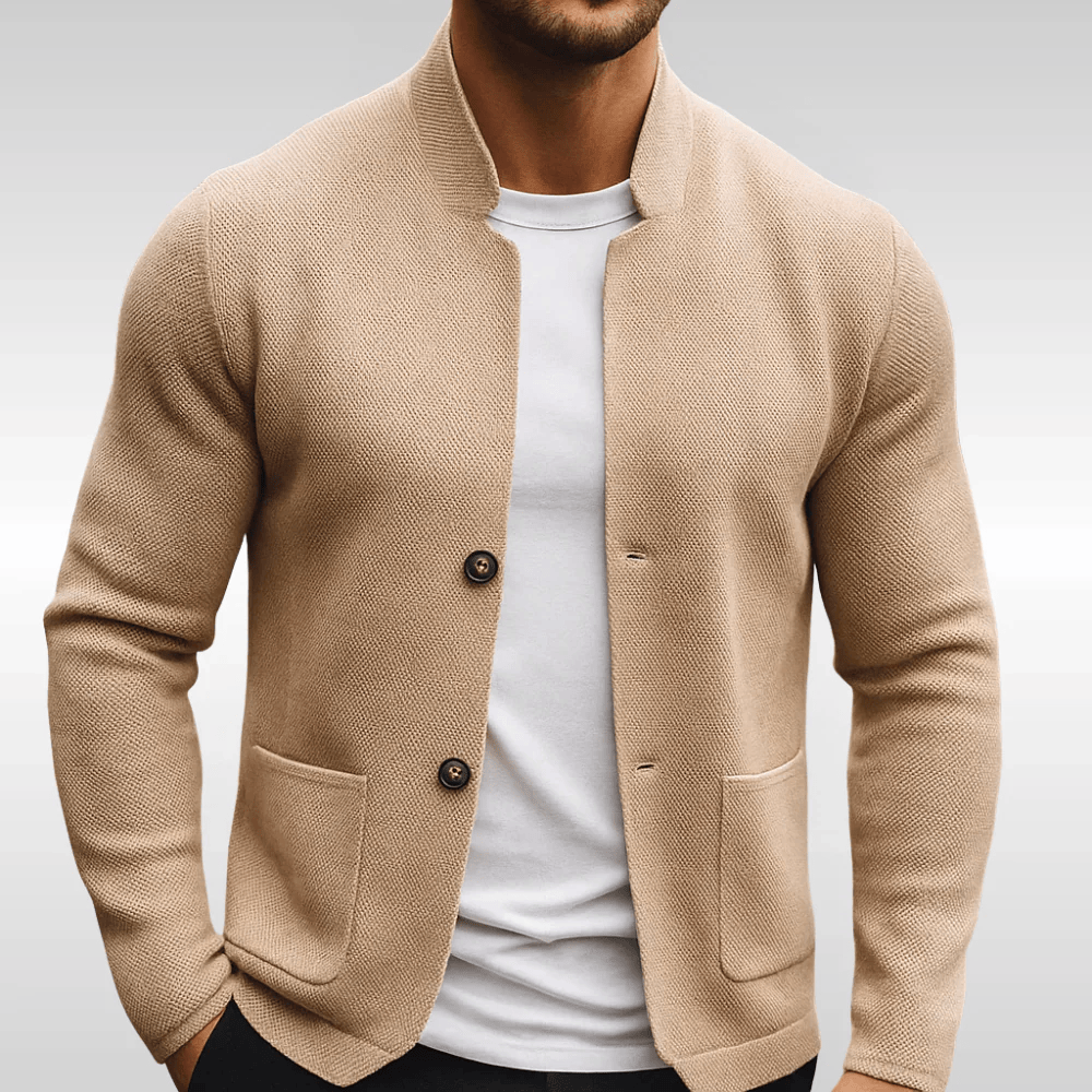 Frederick | Classic Textured Pocket Cardigan 3