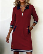 Colette | Chic Long Sleeve Collar Dress 10