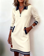 Colette | Chic Long Sleeve Collar Dress 17