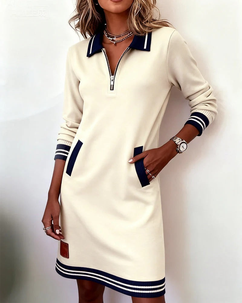 Colette | Chic Long Sleeve Collar Dress 17