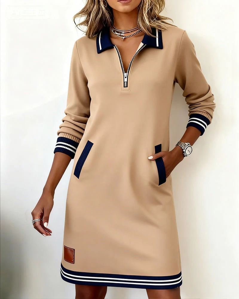 Colette | Chic Long Sleeve Collar Dress 18