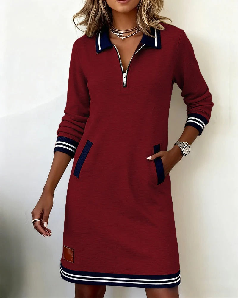 Colette | Chic Long Sleeve Collar Dress 21