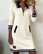 Colette | Chic Long Sleeve Collar Dress 2