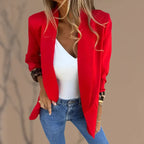 Valeria - Elegant Leopard Print Sleeve Cardigan 6