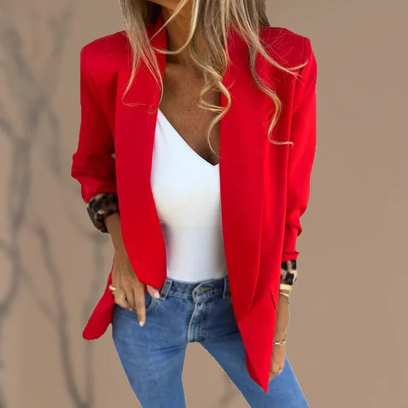 Valeria - Elegant Leopard Print Sleeve Cardigan 6