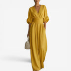 Layla | Elegant Wide Sleeve V-Neck Jumpsuit 3