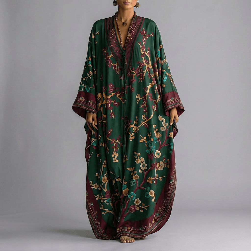 Emma | Blossom Batwing Sleeve Maxi Dress 4