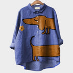 Briar | Stylish Dog-Print Blouse 1