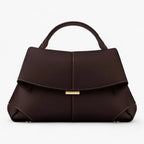 Women's Top-Handle Handbag with Flap Closure and Structured Shape 3