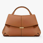 Women's Top-Handle Handbag with Flap Closure and Structured Shape 4