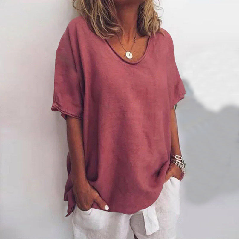 Lucia | Graceful V-Neck Flow Blouse 4