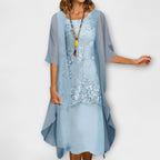 Rachael | Elegant Oversized Mid Sleeve Dress 3