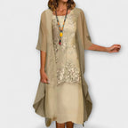Rachael | Elegant Oversized Mid Sleeve Dress 1
